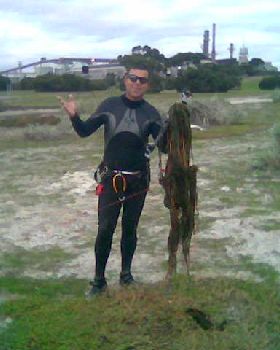 Steve 'the weed' Berry at Pt henry
