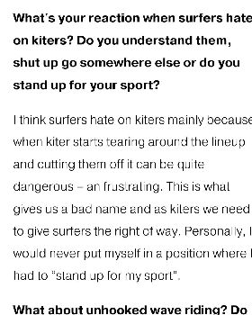 Kiteboarding