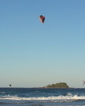 Kiting at Mudjimba