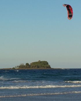 Kiting at Mudjimba