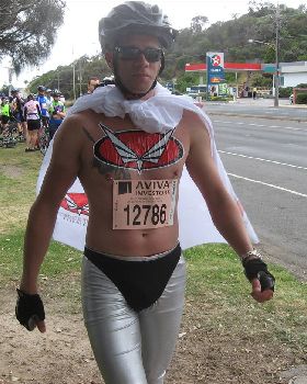 Yup...the race number really is attached to them..