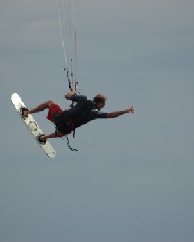 Bernie testing the Link at Brighton