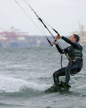 Just another day at Dolls Point with 30+knots
