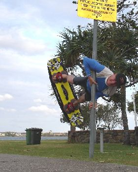 Thank god that pole was there