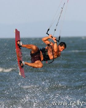 an action pic taken just on sunset at Brighton Beach, Brisbane