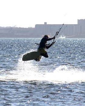 Kitesurfing