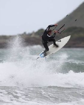 kitesurfing, lyall bay, welllington NZ