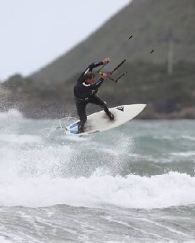 kitesurfing, lyall bay, welllington NZ
