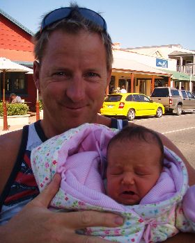 me & lucy week old