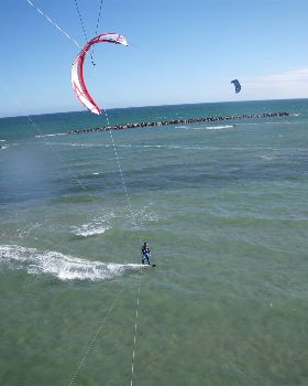 Kitesurfing