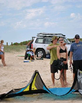 Kitesurfing