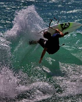 Surfin with a kite