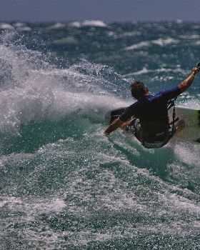 Surfin with a kite