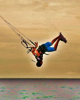 Kitesurfing