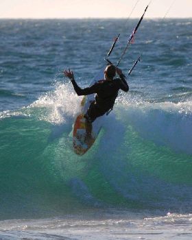 Kitesurfing