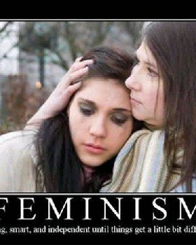 Feminism - strong,smart.. until things get a little bit difficult