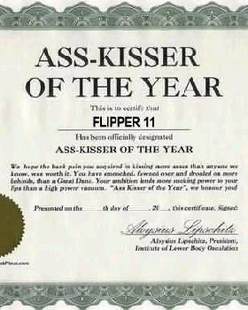 ass kissing 1 award