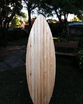 Paulonia surfboard prior to fittings
