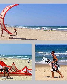 Kitesurfing
