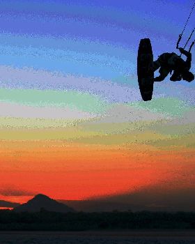 Kitesurfing