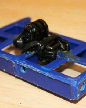 Line mount for GoPro