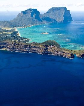 Lord Howe Island from the air