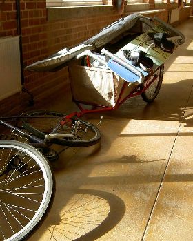 Push bike (kiting) trailer