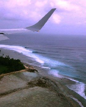 Flying in to Cocos