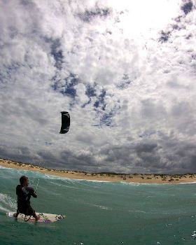 Kitesurfing