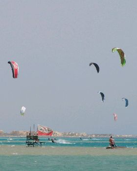Kitesurfing