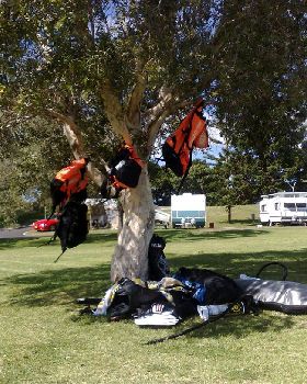 Kitesurfing