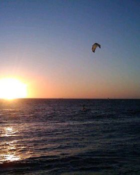 Kiting into the Sunset