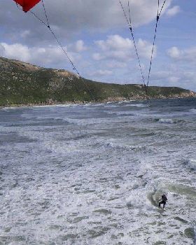 Kitesurfing at Norman Beach