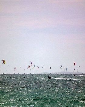 View behind the front runners