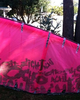12m 2007 RRD PINK KITE WITH BAG
