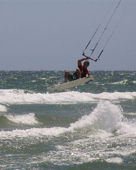 Kitesurfing