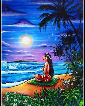VAHINE-by-Drew-Brophy-Mixed-Media-on-Canvas-for-Hinano-Tahiti-2010