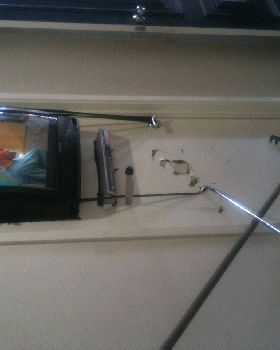 tv in wall.