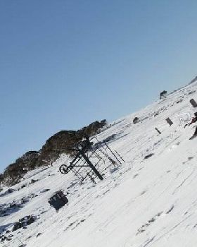 Snowkiting in charlotte pass