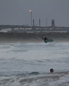 Kitesurfing
