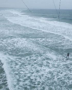 In the surf at Inverloch