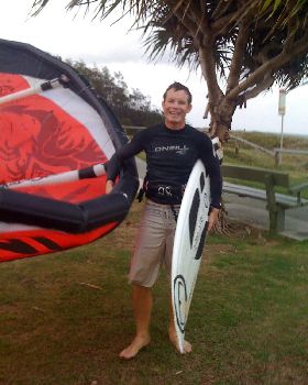 Kitesurfing