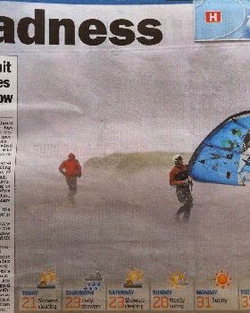 122 km/h wind