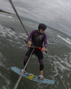 Kitesurfing at Mentone