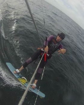 Kitesurfing at Frankston