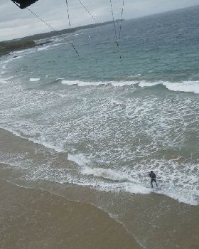 Kitesurfing at Cape Paterson