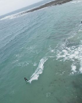 Kitesurfing at Cape Paterson
