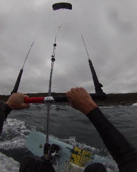 Kitesurfing at Cape Paterson