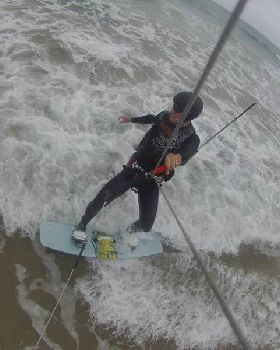 Kitesurfing at Cape Paterson