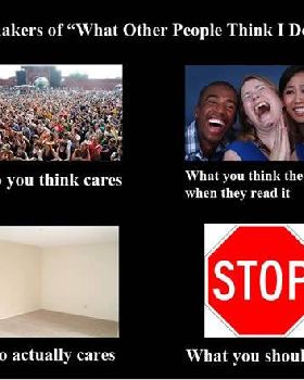 what other people think I do meme